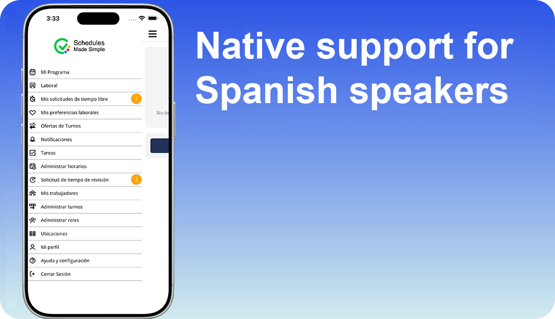 Native support for Spanish speakers